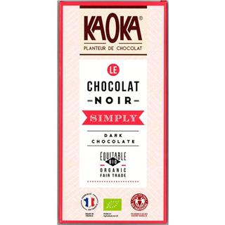 Chocolate preto bio fair trade 61% cacau Simply