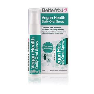 Spray oral de vitaminas D3, B12, ferro e iodo para Vegans